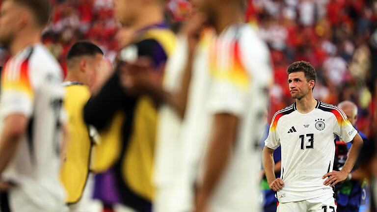 Euro 2024: Spanien - Deutschland       -  Thomas Müller ist nach dem  EM-Aus tief enttäuscht.