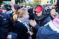 Jahrestag 7. Oktober 2023 – Berlin       -  An der propalästinensischen Demo mit dem Titel &bdquo;Solidarität mit Palästina&rdquo; nahm auch die schwedische Aktivistin Greta Thunberg teil.