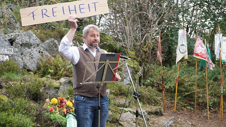 Peter Kirchner, Bürgermeister der Gemeinde Ehrenberg, hielt in diesem Jahr die Festrede zum Thema „Freiheit“.