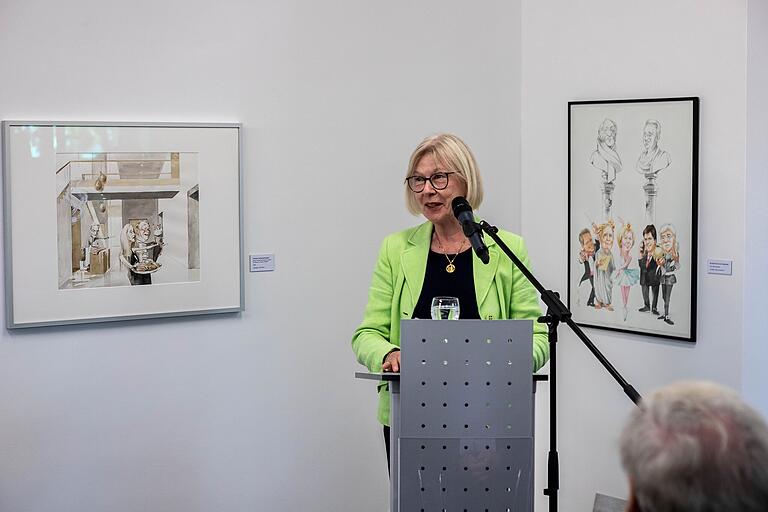Der Kunstverein stellt in der Kunsthalle Werke von Heinz A. Böhm aus. Ex-Oberbürgermeisterin Gudrun Grieser hielt die Laudatio zur Vernissage. Der Kunstverein stellt in der Kunsthalle Werke von Heinz A. Böhm aus. Ex-Oberbürgermeisterin Gudrun Grieser hielt die Laudatio zur Vernissage.