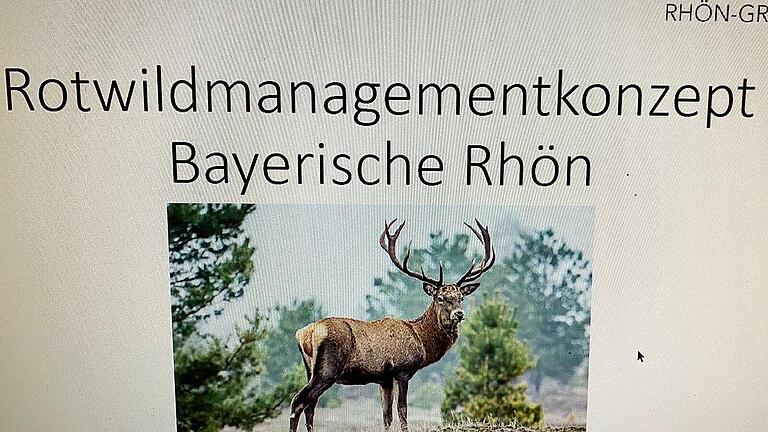 Pilotprojekt in den Landkreisen Rhön-Grabfeld und Bad Kissingen: das Rotwildmanagementkonzept.