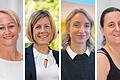 Bundesfamilienministerin Lisa Paus (Grüne) will die Einkommensgrenze beim Elterngeld ab 2024 senken. Vier Mütter aus Unterfranken sagen, was sie von diesem Plan halten: (von links) Uta Klopf, Bettina Dempewolf, Anne Bick und Verena Spitzer.