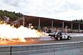 Der Peugeot 205 mit Düsenantrieb aus Frankreich war einer der Highlights der Dragster-Show in Geiselwind.