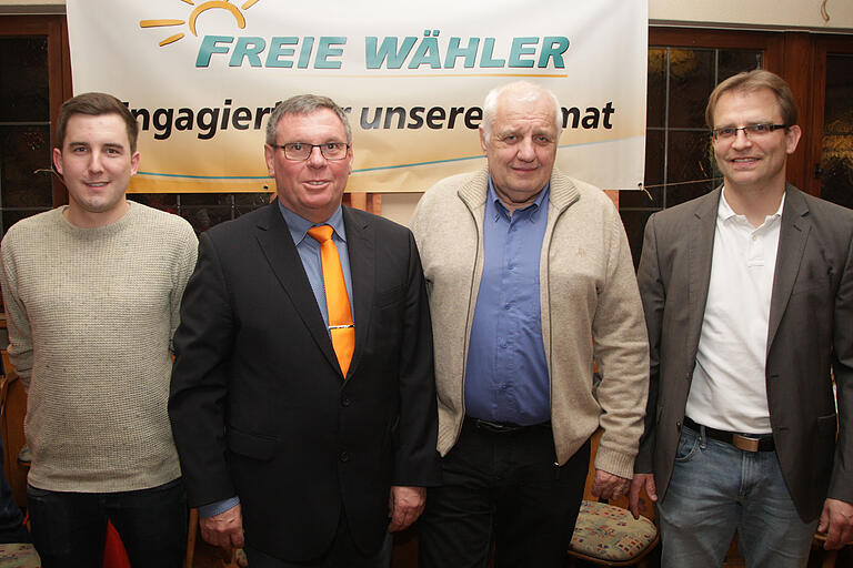 Sie führen die Freien Wähler Dettelbach in den kommenden Jahren (v. l.) Mathias Baumann, Karlheinz Bielek, Ernst Plannasch und Andreas Sahlmüller. Sie führen die Freien Wähler Dettelbach in den kommenden Jahren (v. l.) Mathias Baumann, Karlheinz Bielek, Ernst Plannasch und Andreas Sahlmüller.