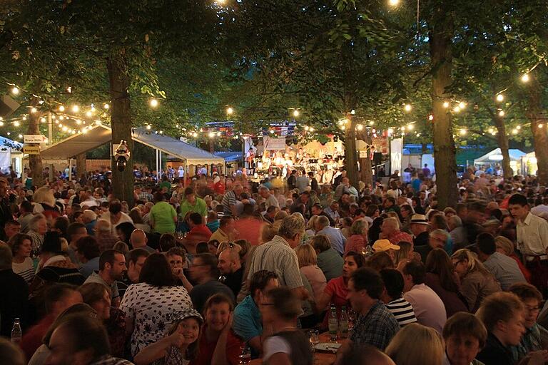 Das Fränkische Weinfest in Volkach (Archivbild) findet 2022 nach zweijähriger Corona-Pause wieder wie gewohnt statt.