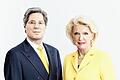 Die Gesellschafter der Schaeffler Gruppe Maria-Elisabeth Schaeffler-Thumann und Sohn Georg F. W. Schaeffler.