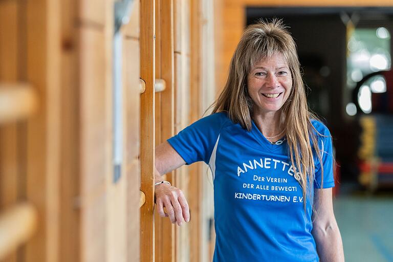 Gutes tun und Menschen glücklich machen: Annette Wolz, Leiterin des Vereins 'Annettes Kinderturnen' in Würzburg.&nbsp;