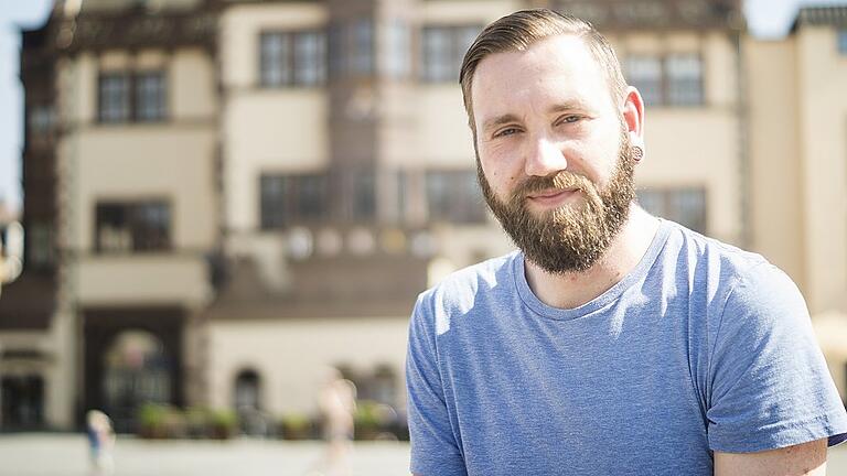 Robert Striesow, Spitzenkandidat der Linken in Unterfranken.