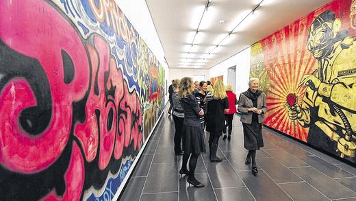 Raumfüllend: Graffiti-Kunst im Nordflügel.