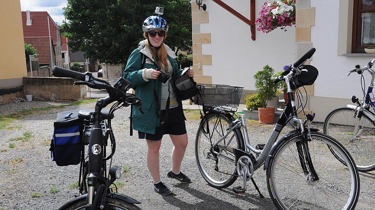 Radwegtest, von Eichelsdorf nach Ermershausen.