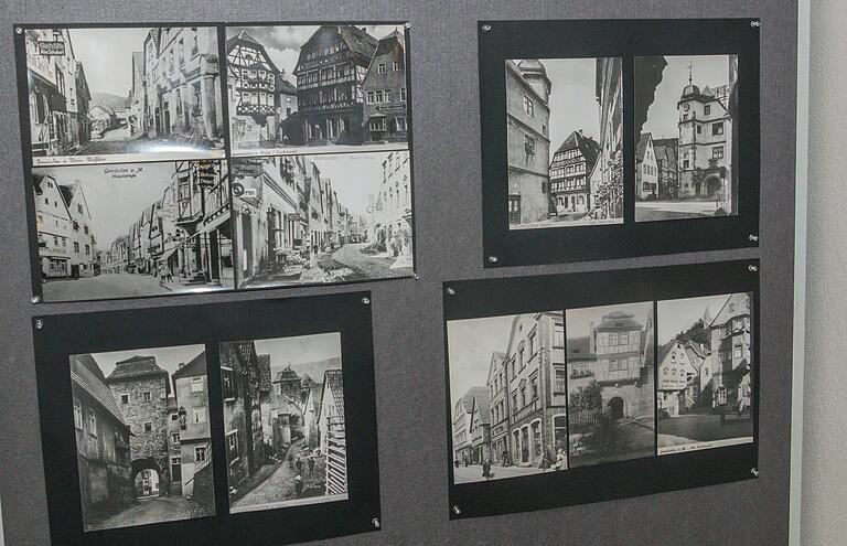 Fotos zeigen Gemünden vor der Zerstörung.