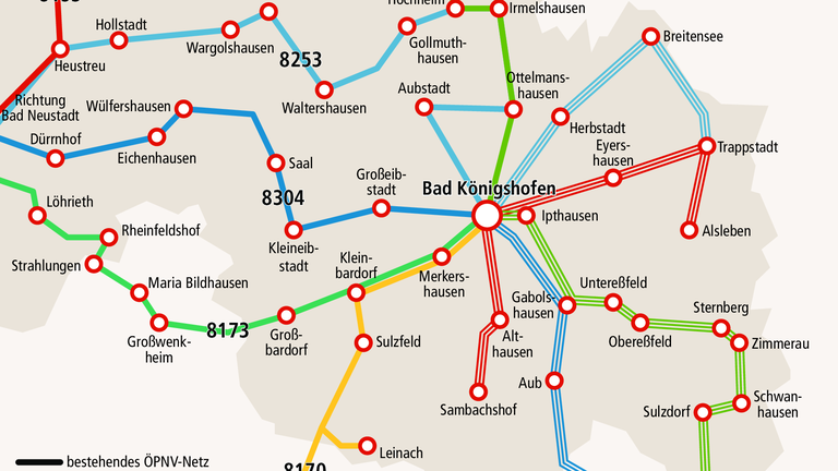 Grabfeld-Stern: Was bedeutet das neue Busnetz für den Osten Grabfeld-Stern: Was bedeutet das neue Busnetz für den Osten