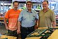 Die Würzburger Weinparade 2023 beginnt an diesem Donnerstag (von links): Der neue Wirt Christian Wolz, Wirtesprecher Kurt Schubert und Frank Kulinna.