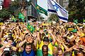 Demonstration in Brasilien       -  Anhänger des rechten Ex-Präsidenten Bolsonaro zogen zu Tausenden auf die Straße.