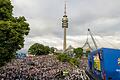 EM Public Viewing München       -  Im Olympiapark liegt die Bühne der offiziellen Fanzone. Während der Fußball-EM ist dort die UEFA- Fanzone.