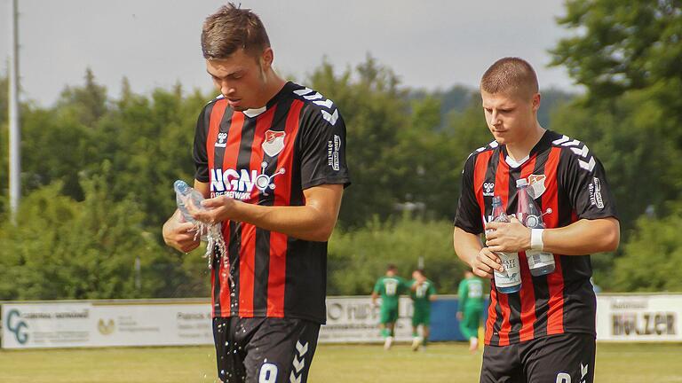 Sie sind nicht mehr nur Wasserträger: Max Grimm (links) und Timm Koch vom TSV Aubstadt. Gut möglich, dass beide in der Startelf gegen Viktoria Aschaffenburg stehen.