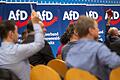 Landesparteitag AfD Brandenburg       -  Teilnehmer des Landesparteitags AfD Brandenburg. Die AfD in Brandenburg wird vom Verfassungsschutz als rechtsextremistischer Verdachtsfall eingestuft (Archivbild).