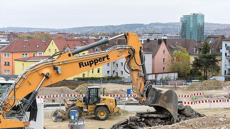 Es geht los: Die Baustelle am Bossi-Viertel.&nbsp;