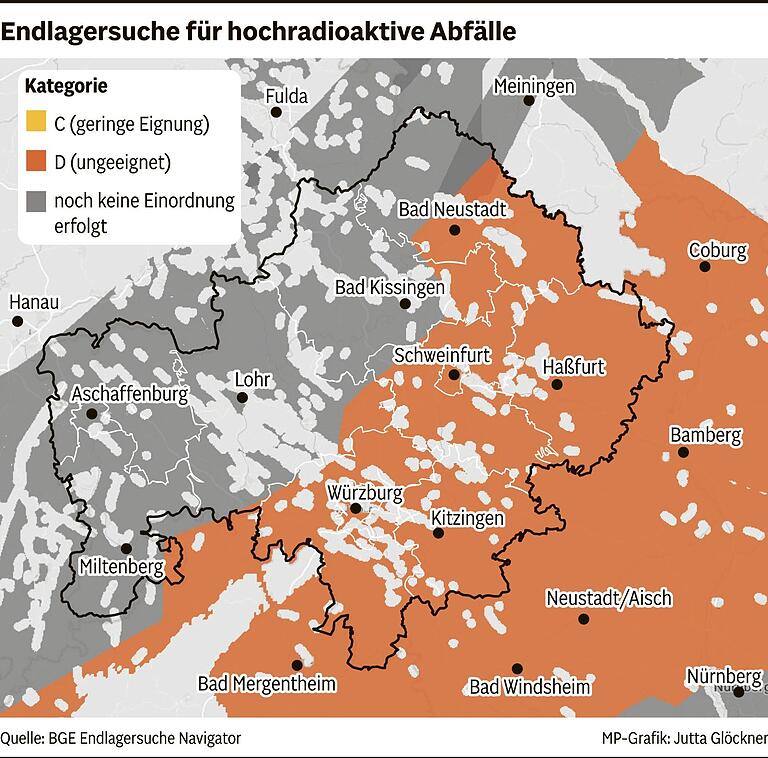 Kommt der Landkreis Bad Kissingen als Endlager für Atommüll infrage? 'Wir können leichte Entwarnung geben' Kommt der Landkreis Bad Kissingen als Endlager für Atommüll infrage? 'Wir können leichte Entwarnung geben'