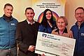 Einen Spendenscheck übergab die PWG Bad Brückenau an die Elterninitiative leukämie- und tumorkranker Kinder Würzburg e.V.: (von links)  Robert Eder, Dirk Stumpe, Laureen Steinmetz, Monika Demmich und Jürgen Lang. Foto: Heike Lang       -  Einen Spendenscheck übergab die PWG Bad Brückenau an die Elterninitiative leukämie- und tumorkranker Kinder Würzburg e.V.: (von links)  Robert Eder, Dirk Stumpe, Laureen Steinmetz, Monika Demmich und Jürgen Lang. Foto: Heike Lang
