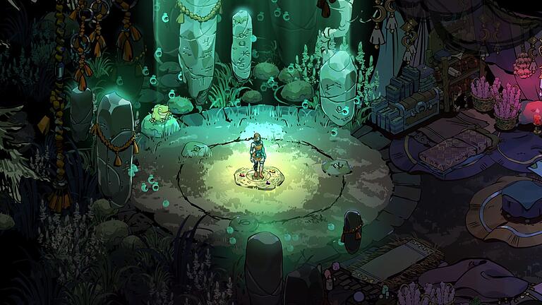 Screenshot von Hades 2 - Hades II ist ein kommendes schurkenhaftes Action-Rollenspiel, das von Supergiant Games entwickelt und veröffentlicht wird. Screenshot von Hades 2 - Hades II ist ein kommendes schurkenhaftes Action-Rollenspiel, das von Supergiant Games entwickelt und veröffentlicht wird.
