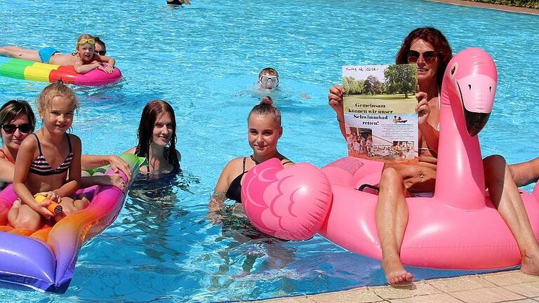 Gemeinsam das Freibad retten: Mit dieser Bitte kam am Dienstag Volkachs Bürgermeister Heiko Bäuerlein in die Sitzung des Schwarzacher Gemeinderats. Das Foto entstand 2019 vor der Schließung des Bades.