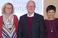 40 Jahre im bayerischen Schuldienst: (von links) Birgit Bader (Grundschule Hohenroth), Norbert Klein (Mittelschule Bad Neustadt) und Silvia Jokiel (Verwaltungsangestellte am Staatlichen Schulamt).