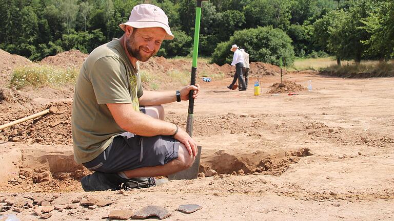 Am neuen Baugebiet Mühlwiesen II laufen archäologische Grabungen durch das Büro für Ausgrabungen und Dokumentationen Heyse.