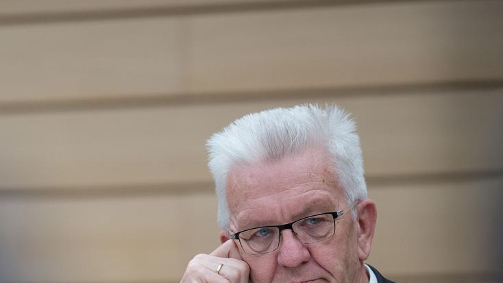 Landtagssitzung in Stuttgart       -  Ministerpräsident Winfried Kretschmann.