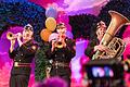 Ihr bislang letzter Auftritt bei der 'Fastnacht in Franken' war 2020: In diesem Jahr wird die Altneihauser Feierwehrkapell'n in Veitshöchheim fehlen. Links ist Kommandant Norbert Neugirg zu sehen.