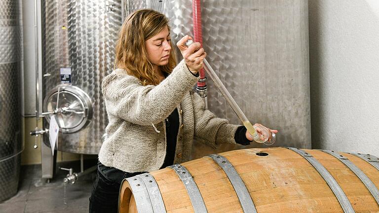 Hat der Bioweinbau eine Zukunft? Viele Winzerinnen und Winzer stellen auf biologischen Anbau um. Franziska Schömig aus Rimpar (Lkr. Würzburg) hat von Anfang ökologisch produziert.