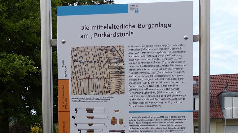 Infotafel Burkardstuhl.