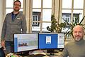 EDV-Chef Mike Mancik (rechst) hat den Umstieg auf Sormas maßgeblich umgesetzt, unterstützt durch Mitarbeiter des Gesundheitsamts, auf dem Bild vertreten durch Dr. Jan Allmanritter, Leiter des Gesundheitsamts.