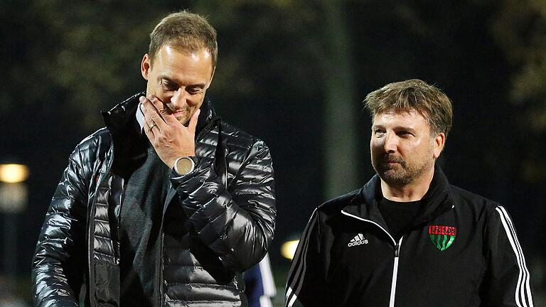 Nachdenklich: FC-05-Sportleiter Björn Schlicke (links) und Präsident Markus Wolf.