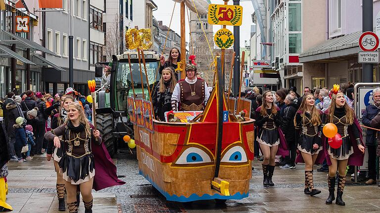 Der Faschingszug 2019 in Schweinfurt war wieder gut besucht.