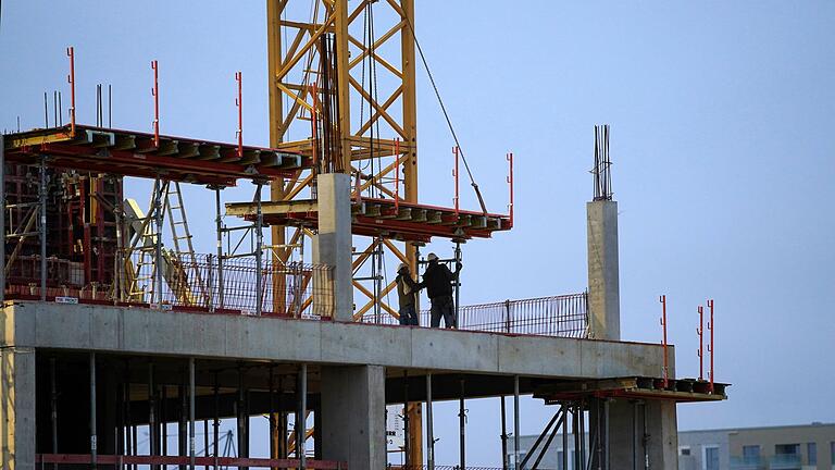 Baustelle       -  Weniger Aufträge auf dem Bau. (Archivbild)