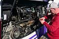 Acht Busse des Bischofsheimer Unternehmens OVB wurden in der Nacht zum Freitag von einem Unbekannten beschädigt. Am Vormittag machten sich dann Mechaniker und Fahrer daran, zertrennte Kabel und zerstörte Schläuche zu reparieren oder und zu ersetzen.&nbsp;