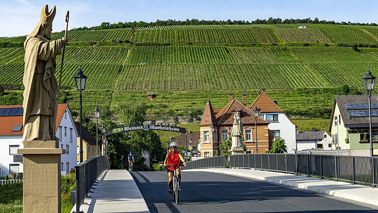 Der Weinradweg im Weinsüden-Weinort Markelsheim ist rund 400 Kilometer lang und bei Radlern sehr beliebt (Archivfoto). Der ADFC hat diesen Radweg mit fünf Sternen ausgezeichnet.