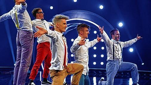 DDC aus Schweinfurt: Die Breakdance-Gruppe nach ihrem ersten Auftritt bei &bdquo;Got to Dance&ldquo;.