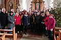 Wandergruppe in der Sebastianskapelle.