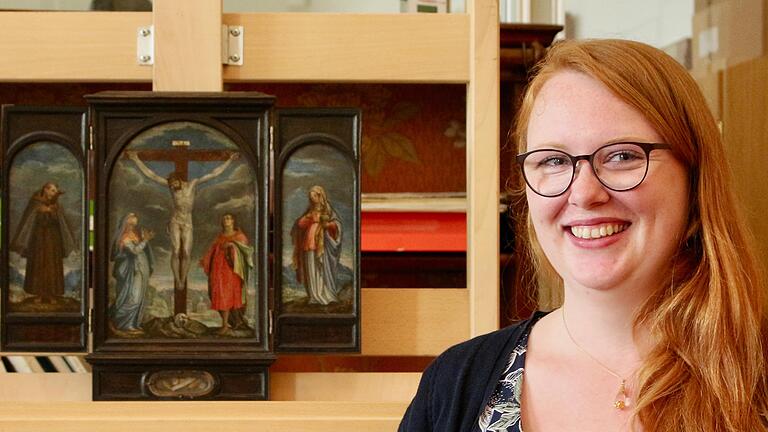 Provenienzforscherin im Martin von Wagner Museum der Universität Würzburg: Nora Halfbrodt, wissenschaftliche Mitarbeiterin der Museologie.