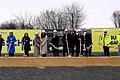 Beim Spatenstich (von links): Architekt Holger Philipp, MdB Anja Weisgerber, MdL Martina Gießübel, Caroline Trips, Paulina Trips, Bürgermeister Christian Keller, Christian Trips, Linus Trips, MdL Paul Knoblach, Landrat Florian Töpper, Geschäftsführer Edgar Endres und Bauleiter Thomas Eger (beide Baufirma Schick).