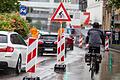 So wie hier in Stuttgart könnten Pop-Up-Radwege auch in Würzburg aussehen. Ein Dringlichkeitsantrag mehrerer Parteien scheiterte allerdings im Stadtrat.