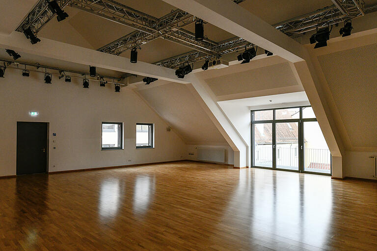 Hier können die Tanzgarden üben: der 'Ballsaal' mit einem speziellen Turnboden.