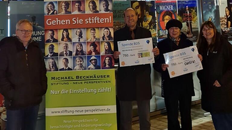 BDS übergab die Spende von 1500 Euro (von links): BDS Vorstandsmitglied Thomas Dopf, Michael Backhäuser, Heidrun Podszus, BDS Vorstandsmitglied Michaela Weiglein