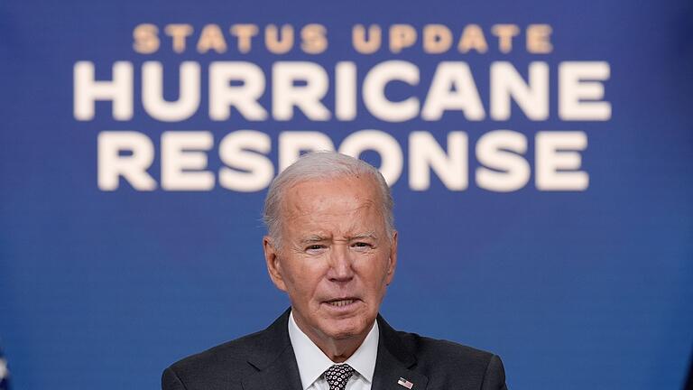 Hurrikan &bdquo;Milton&rdquo; - Biden       -  Biden hat sich direkt an Trump gerichtet - mit Spott.