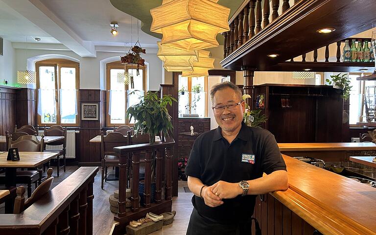 Choi Kyu Chang in seinem neu eröffneten Restaurant in der Rückertstraße in Schweinfurt.