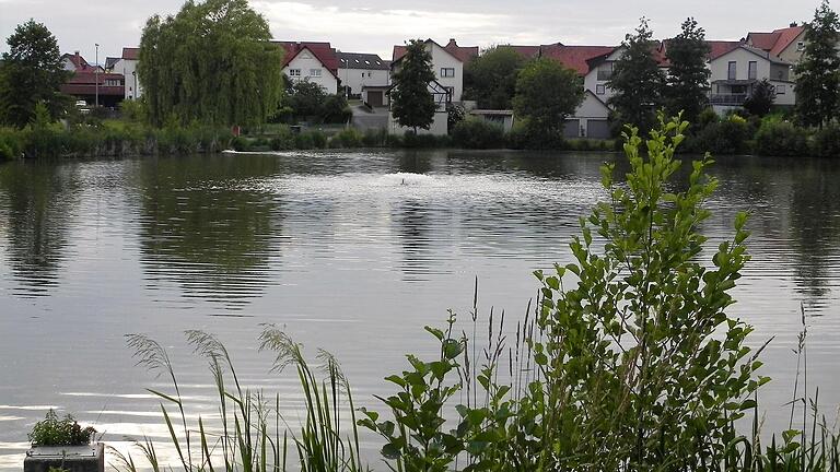 Die Fische sterben im großen See von Hohenroth. Deswegen muss der See belüftet werden und die Tauchpumpe läuft. Die Fische sterben im großen See von Hohenroth. Deswegen muss der See belüftet werden und die Tauchpumpe läuft.