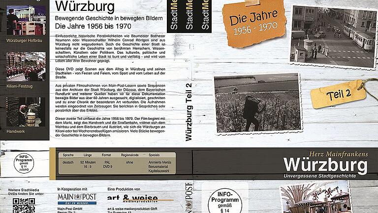 So sieht sie aus: Das Cover der zweiten Würzburg-DVD (Jahre 1956 - 1970).