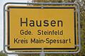 Ortsschild Hausen